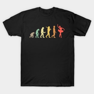 Retro Ballet Evolution Gift For Ballerinas & Ballet Dancers T-Shirt